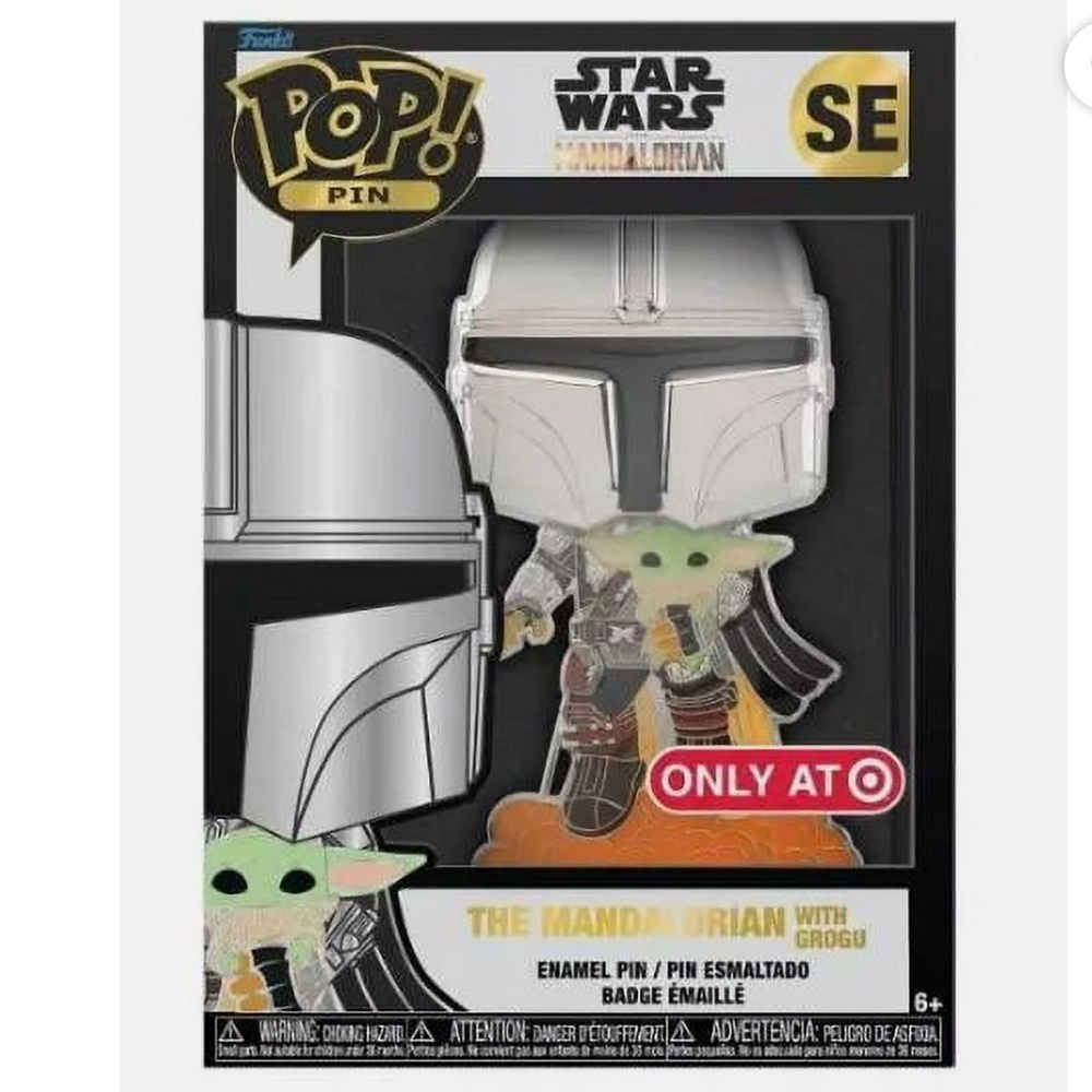 Funko Pop Pin Mandalorian and Grogu